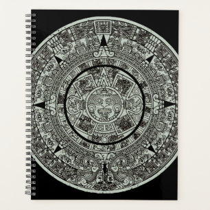 Mexican Aztec Sun Stone Mayan Calendar 1 Planner