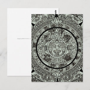 Mexican Aztec Sun Stone Mayan Calendar 1 Postcard