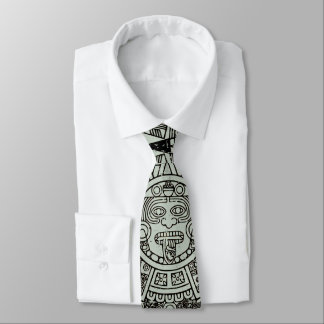 Mexican Aztec Sun Stone Mayan Calendar 1 Tie