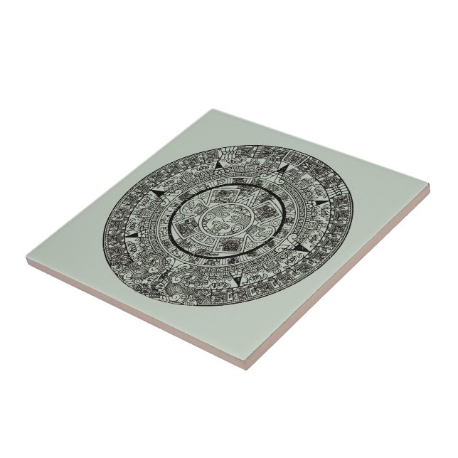 Mexican Aztec Sun Stone Mayan Calendar 1 Tile (Side)