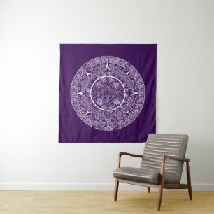 Mexican Aztec Sun Stone Mayan Calendar 3 Tapestry