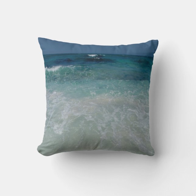 Mexican Beach tie Throw Pillow (Front)