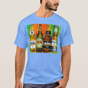 Mexican Beers Bright Colours Bar Deco T-Shirt