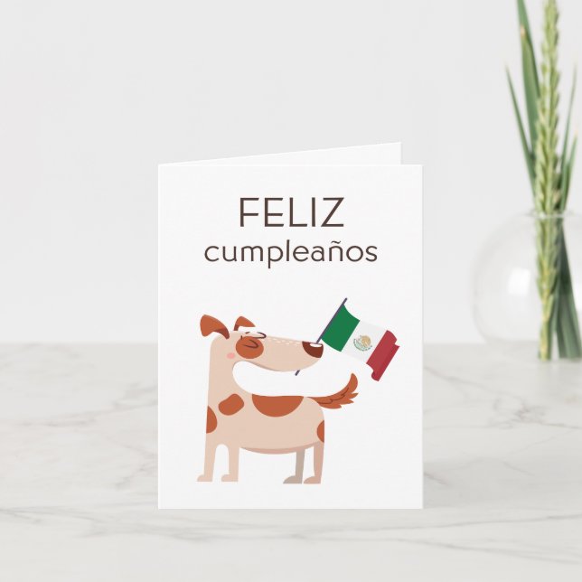Mexican Birthday Card – feliz cumpleaños (Front)
