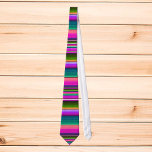 Mexican Blanket Fiesta Stripes Colourful Serape Tie<br><div class="desc">This design may be personalized by choosing the Edit Design option. You may also transfer onto other items. Contact me at colorflowcreations@gmail.com or use the chat option at the top of the page if you wish to have this design on another product or need assistance with this design. See more...</div>