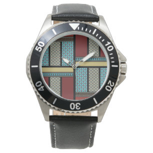 Mexican Block Pattern 1 Watch