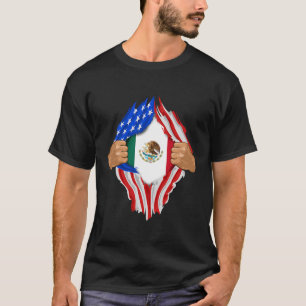 Mexican Blood Inside Me Mexico Flag Gift T-Shirt