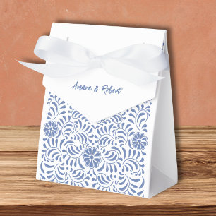 Mexican blue Talavera Favour Box