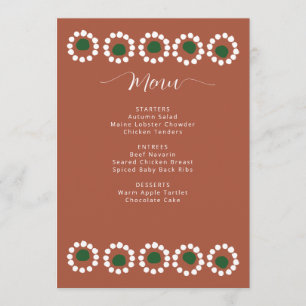 Mexican Boho Barro Bridal Shower Menu