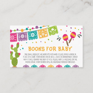 Mexican Boho Fiesta Baby Shower Books for Baby  Business Card