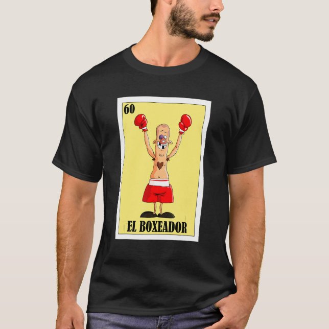 Mexican Boxing  El Boxeador T-Shirt (Front)