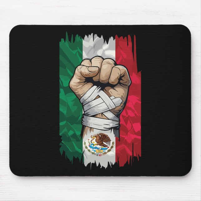 Mexican Boxing Fist Strength Heritage  Mouse Pad (Front)
