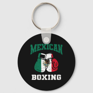 Mexican Boxing Gloves Mexico Pride Patriotic Mens Keychain