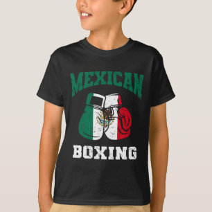 Mexican Boxing Gloves Mexico Pride Patriotic Mens  T-Shirt