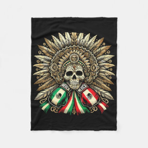 Mexican Boxing Gloves Symbol Of Pride  Fleece Blanket