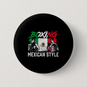 Mexican Boxing Sports Fight Coach Boxer 2 Inch Round Button