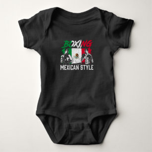 Mexican Boxing Sports Fight Coach Boxer Fighter Baby Bodysuit