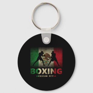 Mexican Boxing Vintage Mexico Flag Mexican Boxing Keychain