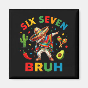 Mexican boy dabbing poncho cinco de mayo funny 6 7 magnet