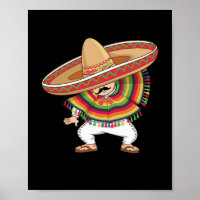 Mexican Boy Dabbing Poncho Cinco de Mayo