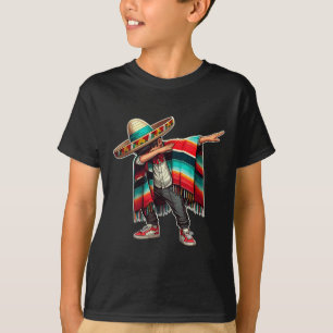 Mexican Boy Dabbing Poncho Funny Cinco De Mayo Par T-Shirt