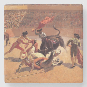 Mexican Bullfighting Arena (by Frederic Remington) Stone Coaster