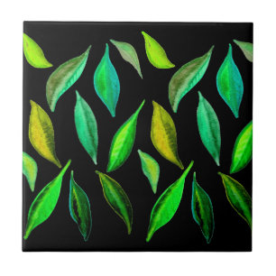 Mexican cactus cute desert art tile
