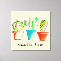Mexican cactus love cute desert art