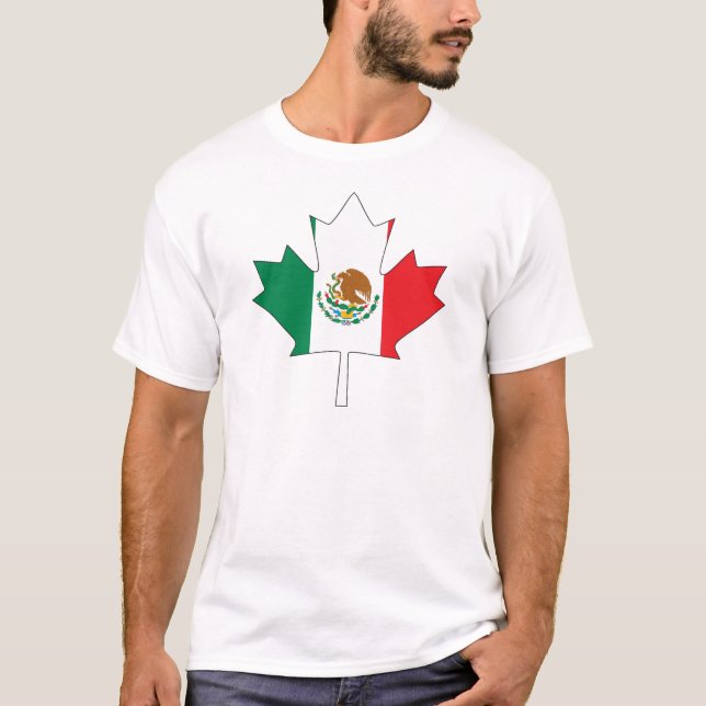 Mexican Canadian Flag T-Shirt (Front)