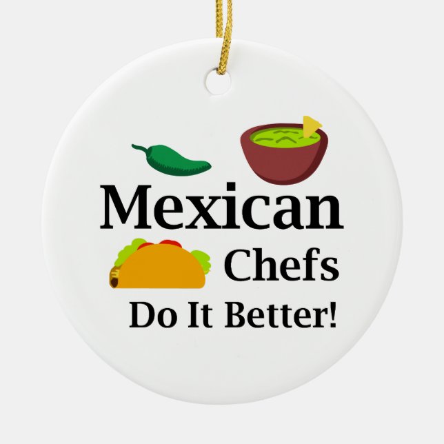 MEXICAN CHEFS CERAMIC ORNAMENT (Front)