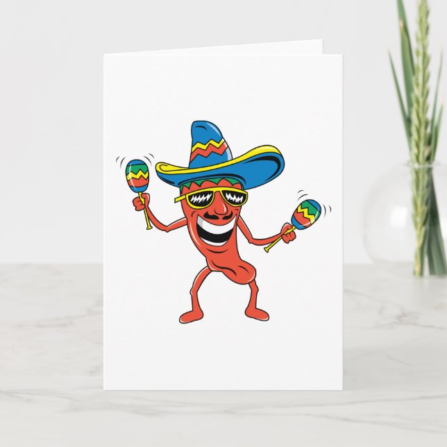 Mexican Chili Pepper Card (Front)