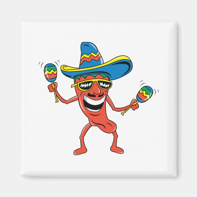 Mexican Chili Pepper Magnet (Front)