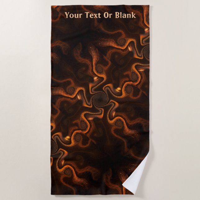 Mexican Chocolate Beach Towel (Front)