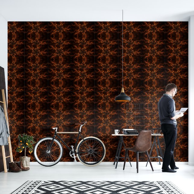 Mexican Chocolate Wallpaper (Living Room)