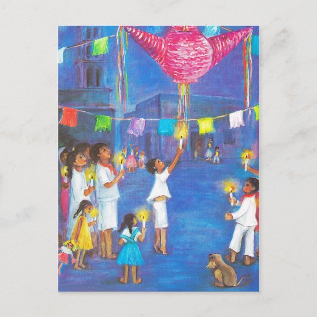 Mexican Christmas, fun decorations, celebrate Holiday Postcard (Front)
