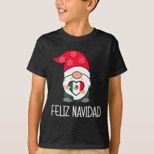 Mexican Christmas Gnome Feliz Navidad Mexico  T-Shirt