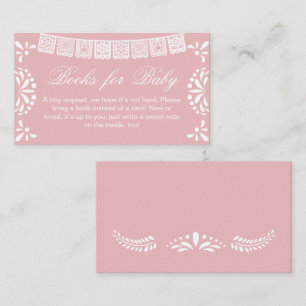 Mexican Cielito Lindo Baby Shower Books for Baby Enclosure Card