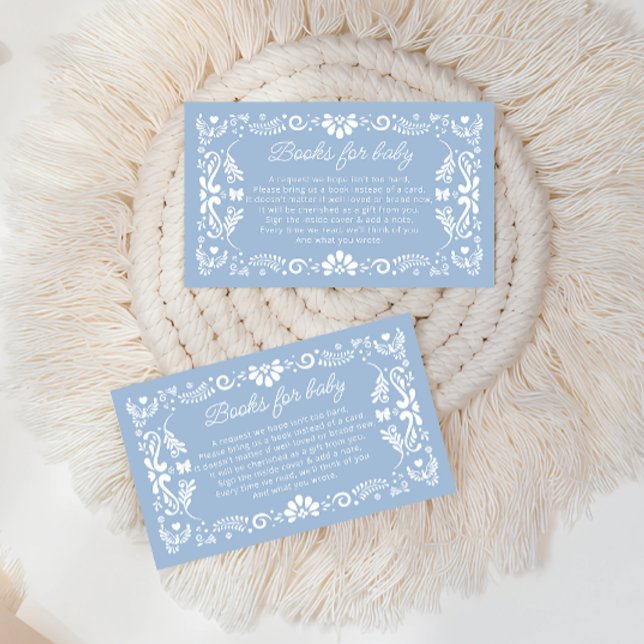 Mexican Cielito Lindo Baby Shower Books for Baby Enclosure Card (Creator Uploaded)