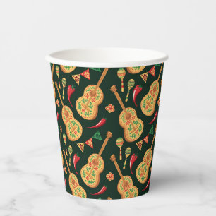 Mexican Cinco De Mayo Pattern  Paper Cups