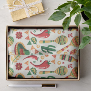 Mexican Cinco De Mayo Pattern  Tissue Paper