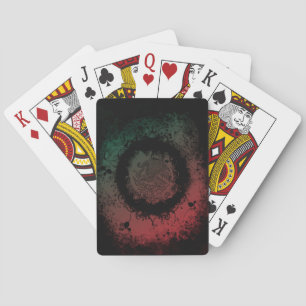 Mexican Coat of Arms Grunge Playing Cards