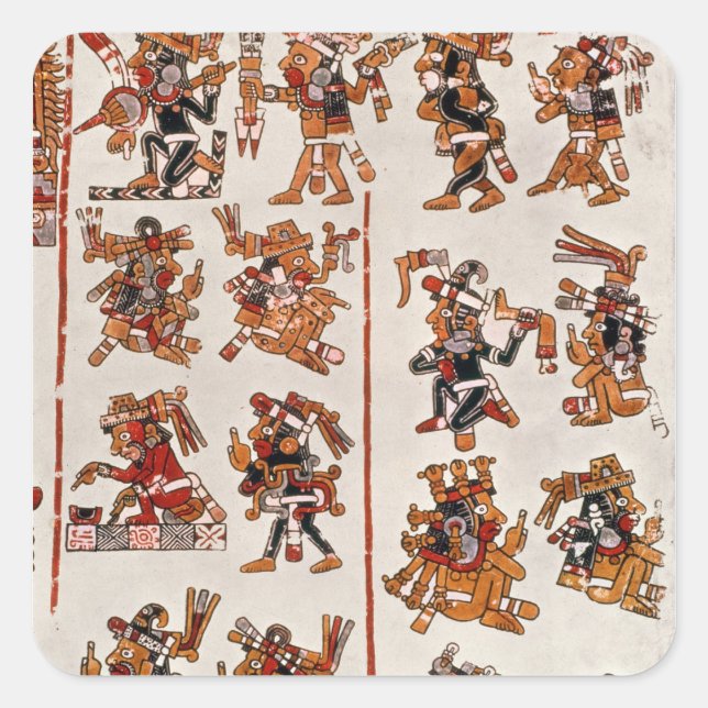 Mexican codex square sticker (Front)
