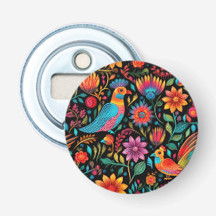 Mexican colourful floral pattern bottle opener