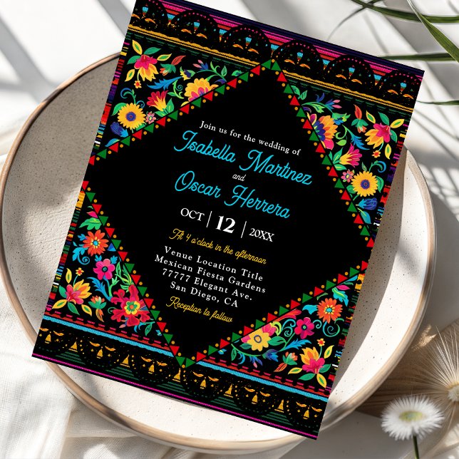 Mexican colourful wedding invitation (Creator Uploaded)