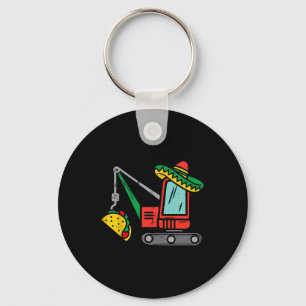 Mexican Crane Tacos Boys Cinco De Mayo Fiesta Kids Keychain