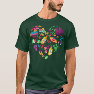 Mexican Culture Retro Sombrero Mexico T-Shirt