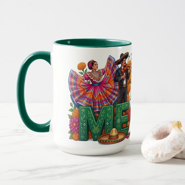 Mexican Culture - Tradition, Pride and Folklore Mug (With Donut)