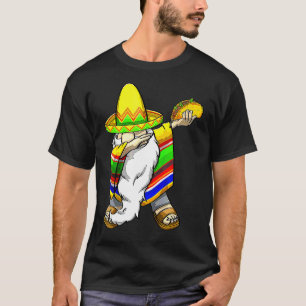 Mexican Dabbing Gnome Cinco De Mayo Poncho Sombrer T-Shirt