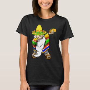 Mexican Dabbing Gnome Cinco De Mayo Poncho Sombrer T-Shirt