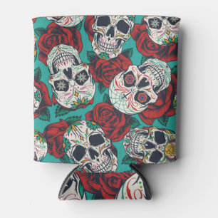 Mexican Day of Dead: Vintage Calaveras Can Cooler